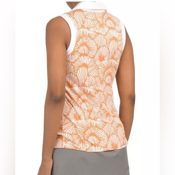 Tommy Bahama Womens Golf Shell 1/4 Zip Sleeveless Polo Top Size M - Medium - NWT - Picture 2 of 12